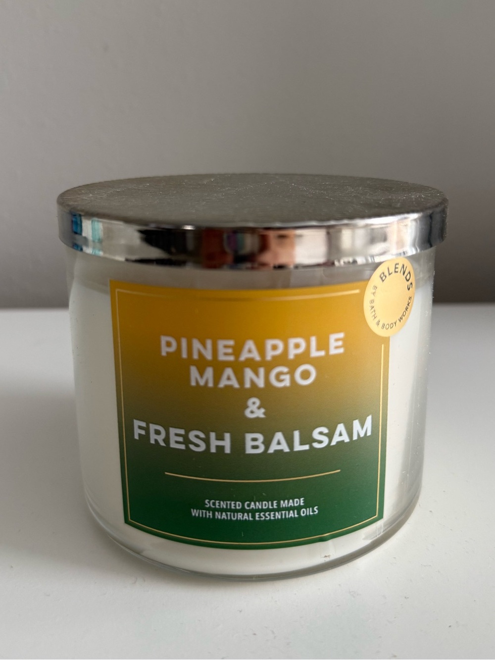 RARE! BBW Bath and Body Works Blends Pineapple Mango & Fresh Balsam Candle